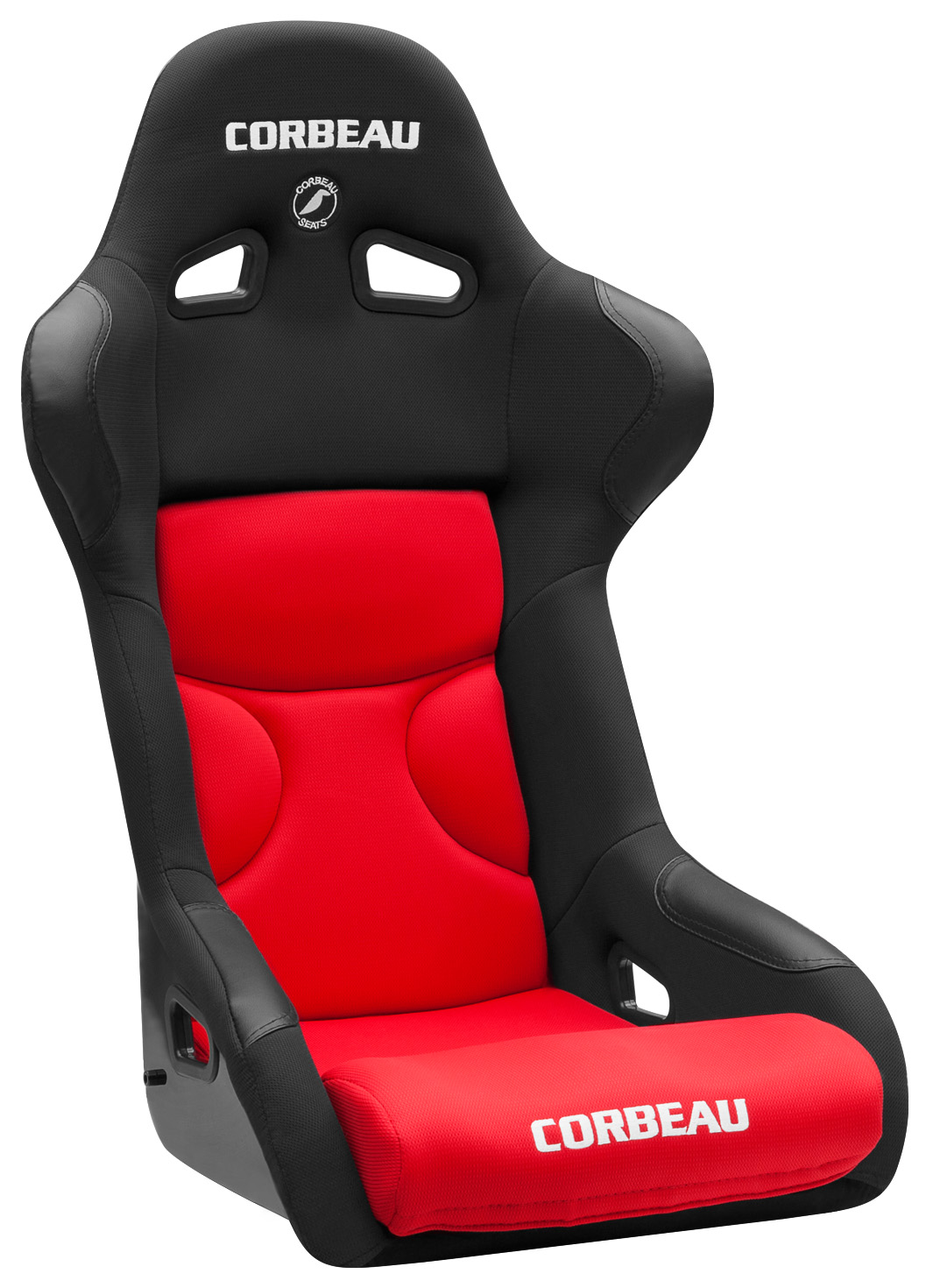Corbeau FX1  Racing Seat, Black / Red Cloth Pro, 29507P